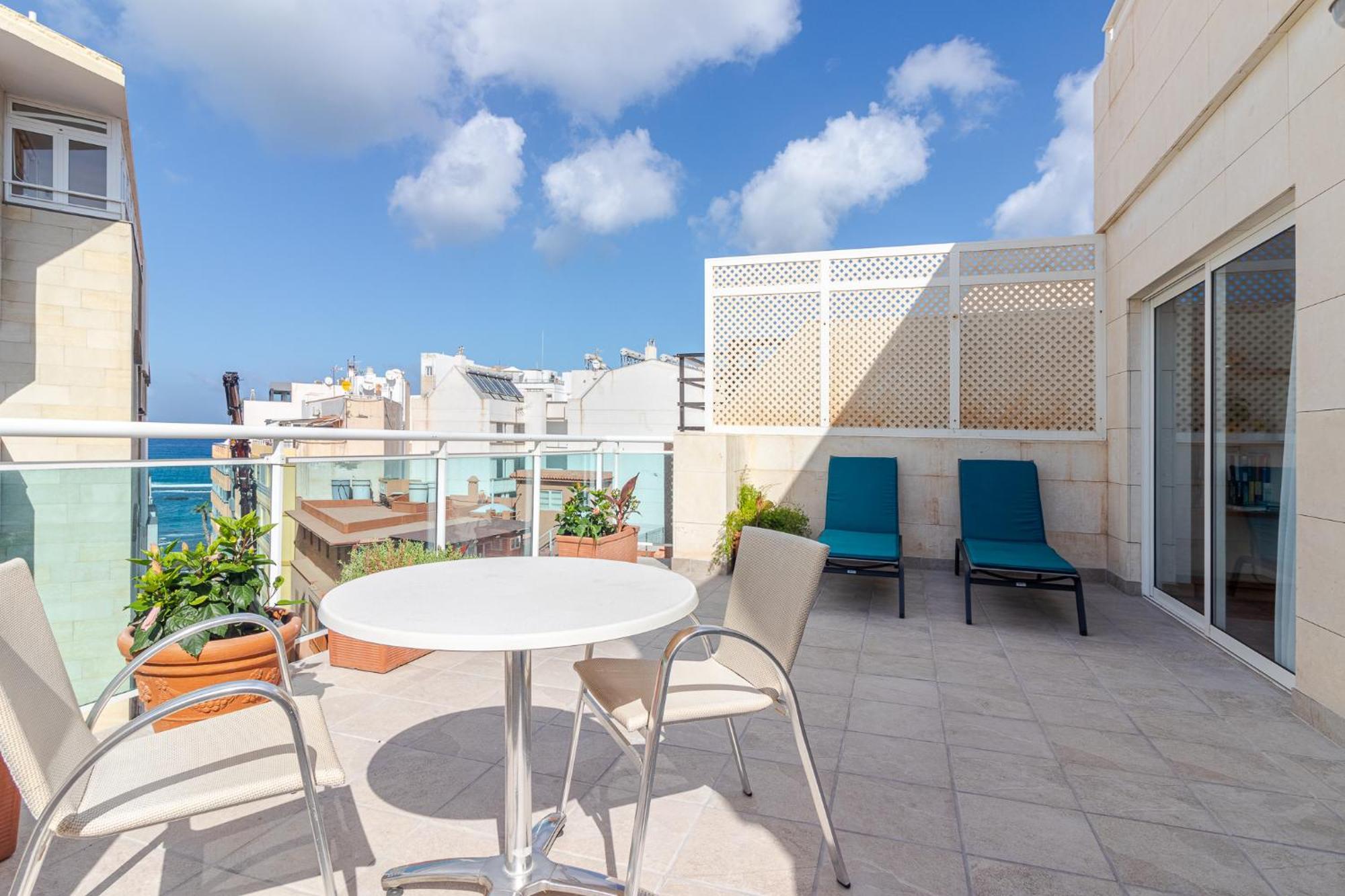 Apartamento Espectacular Atico Con Terraza A 50 Mt Playa Canteras